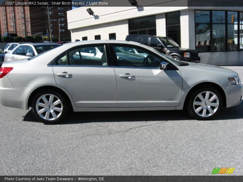 Silver Birch Metallic / Light Stone 2007 Lincoln MKZ Sedan