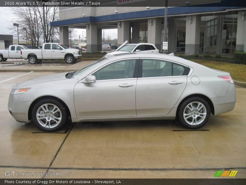Palladium Silver Metallic / Taupe 2010 Acura TL 3.5