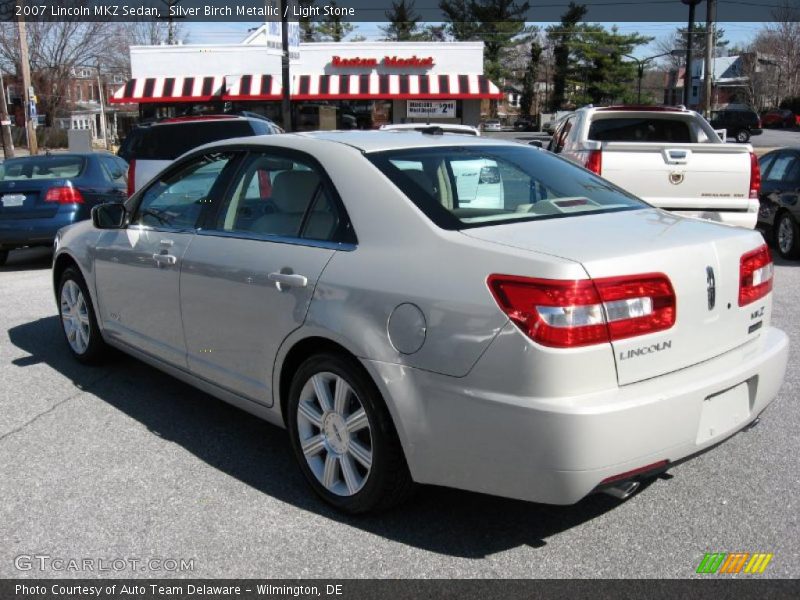 Silver Birch Metallic / Light Stone 2007 Lincoln MKZ Sedan