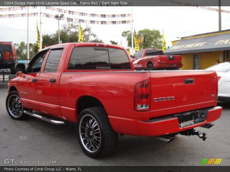 Flame Red / Dark Slate Gray 2004 Dodge Ram 1500 Laramie Quad Cab