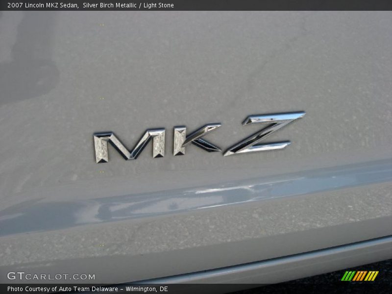 Silver Birch Metallic / Light Stone 2007 Lincoln MKZ Sedan