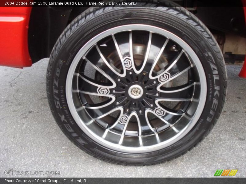 Flame Red / Dark Slate Gray 2004 Dodge Ram 1500 Laramie Quad Cab