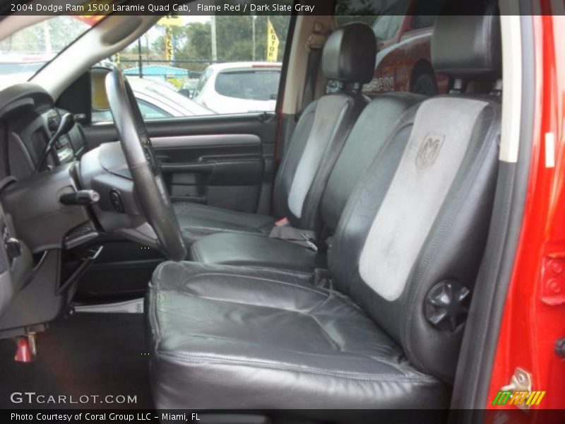 Flame Red / Dark Slate Gray 2004 Dodge Ram 1500 Laramie Quad Cab