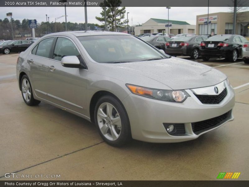 Palladium Metallic / Ebony 2010 Acura TSX Sedan