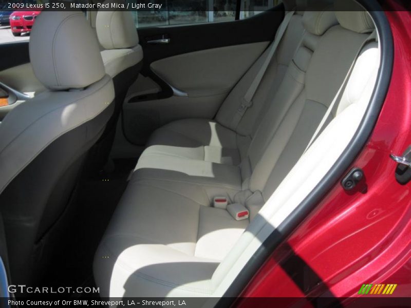 Matador Red Mica / Light Gray 2009 Lexus IS 250