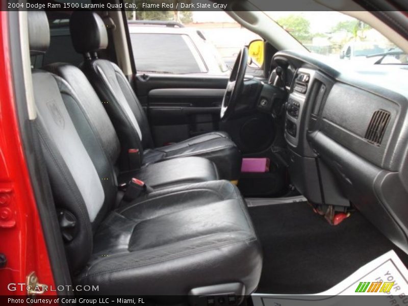 Flame Red / Dark Slate Gray 2004 Dodge Ram 1500 Laramie Quad Cab