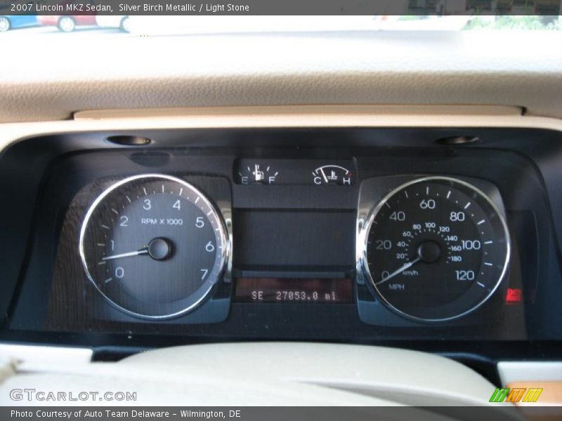 Silver Birch Metallic / Light Stone 2007 Lincoln MKZ Sedan