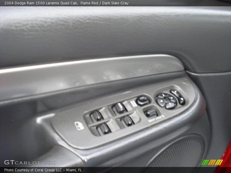 Flame Red / Dark Slate Gray 2004 Dodge Ram 1500 Laramie Quad Cab