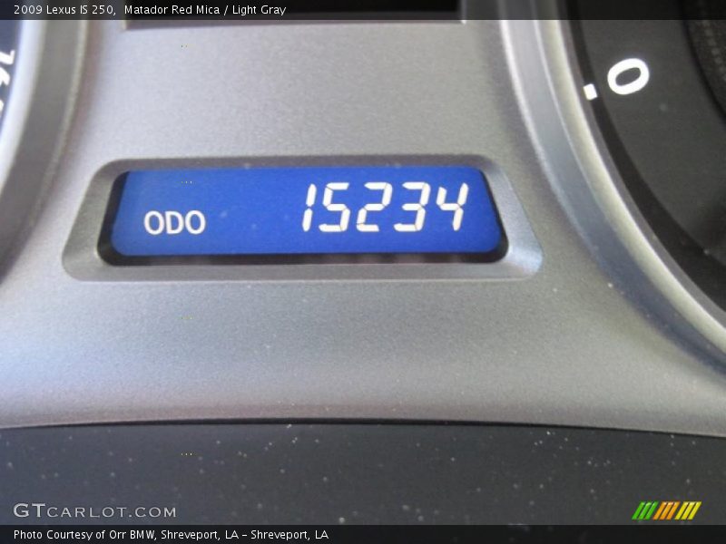 Matador Red Mica / Light Gray 2009 Lexus IS 250