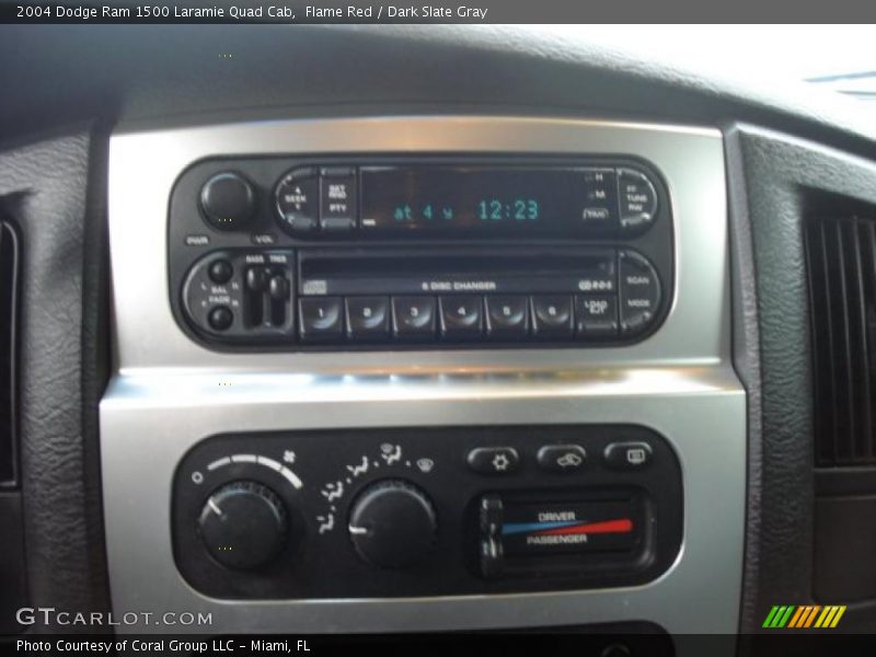 Flame Red / Dark Slate Gray 2004 Dodge Ram 1500 Laramie Quad Cab