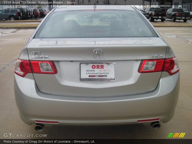 Palladium Metallic / Ebony 2010 Acura TSX Sedan