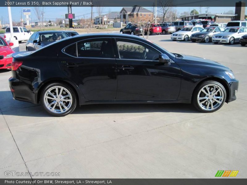 Black Sapphire Pearl / Black 2007 Lexus IS 350
