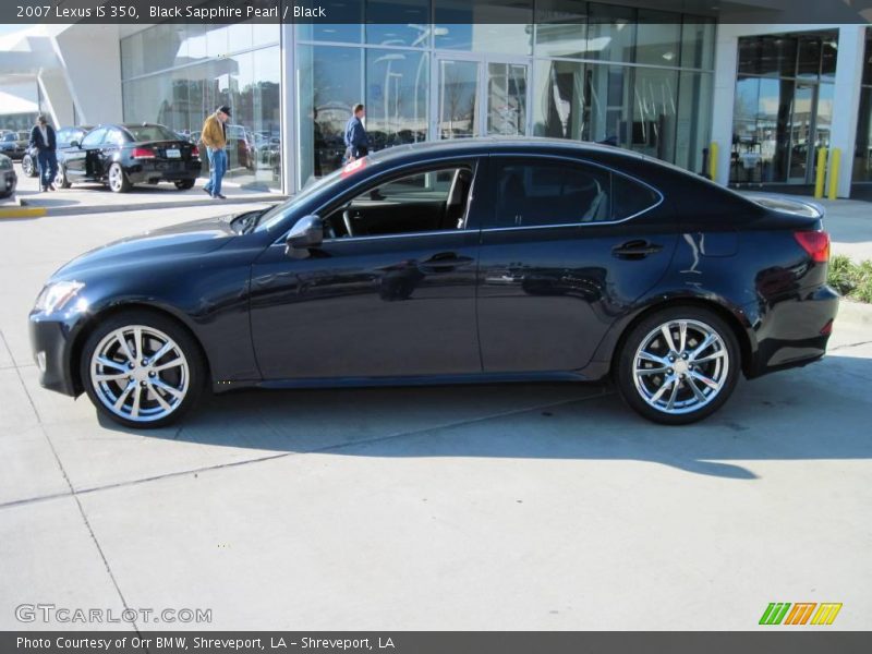 Black Sapphire Pearl / Black 2007 Lexus IS 350