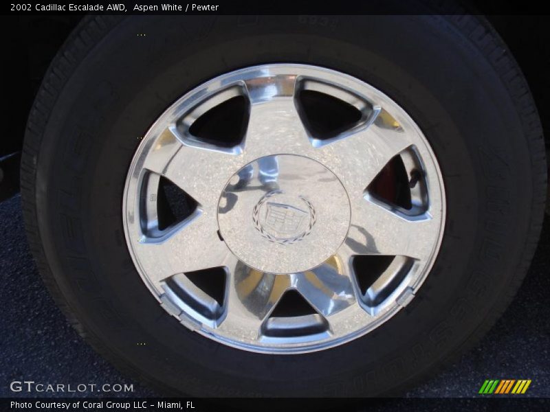 Aspen White / Pewter 2002 Cadillac Escalade AWD