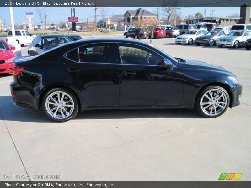 Black Sapphire Pearl / Black 2007 Lexus IS 350