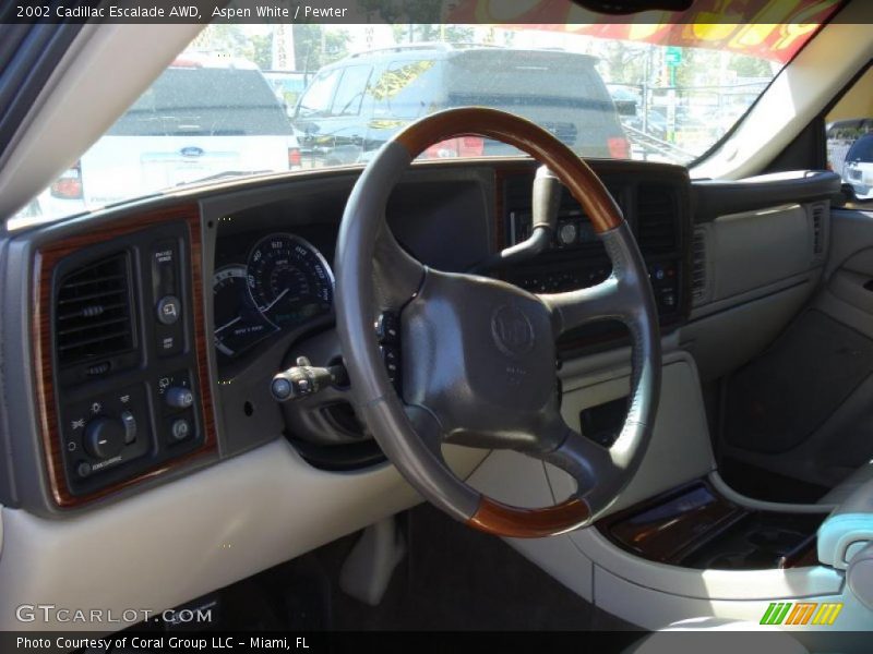 Aspen White / Pewter 2002 Cadillac Escalade AWD