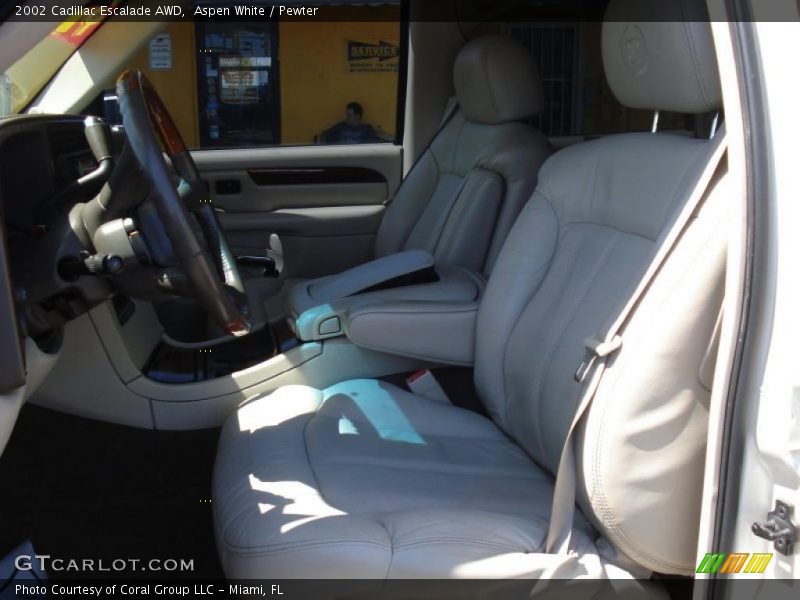 Aspen White / Pewter 2002 Cadillac Escalade AWD