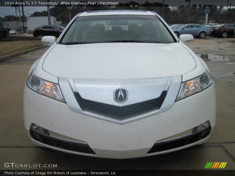 White Diamond Pearl / Parchment 2010 Acura TL 3.5 Technology