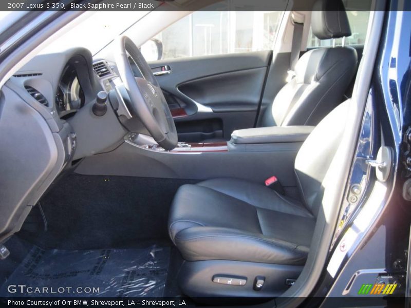 Black Sapphire Pearl / Black 2007 Lexus IS 350