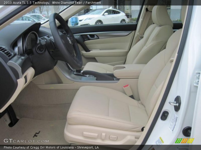White Diamond Pearl / Parchment 2010 Acura TL 3.5 Technology