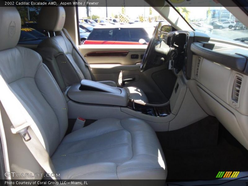 Aspen White / Pewter 2002 Cadillac Escalade AWD