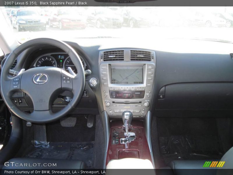 Black Sapphire Pearl / Black 2007 Lexus IS 350