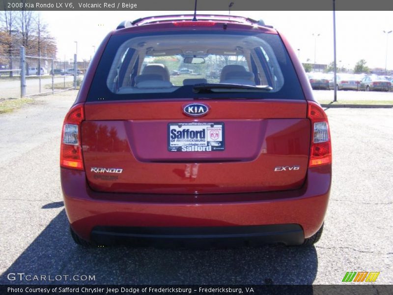 Volcanic Red / Beige 2008 Kia Rondo LX V6