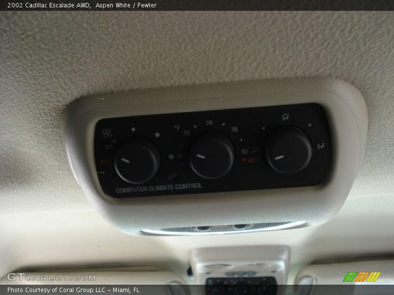 Aspen White / Pewter 2002 Cadillac Escalade AWD