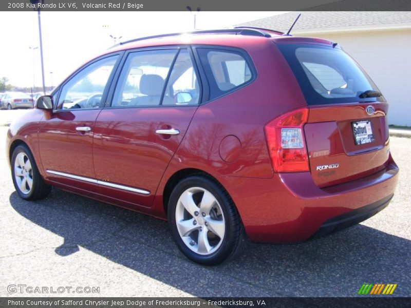 Volcanic Red / Beige 2008 Kia Rondo LX V6