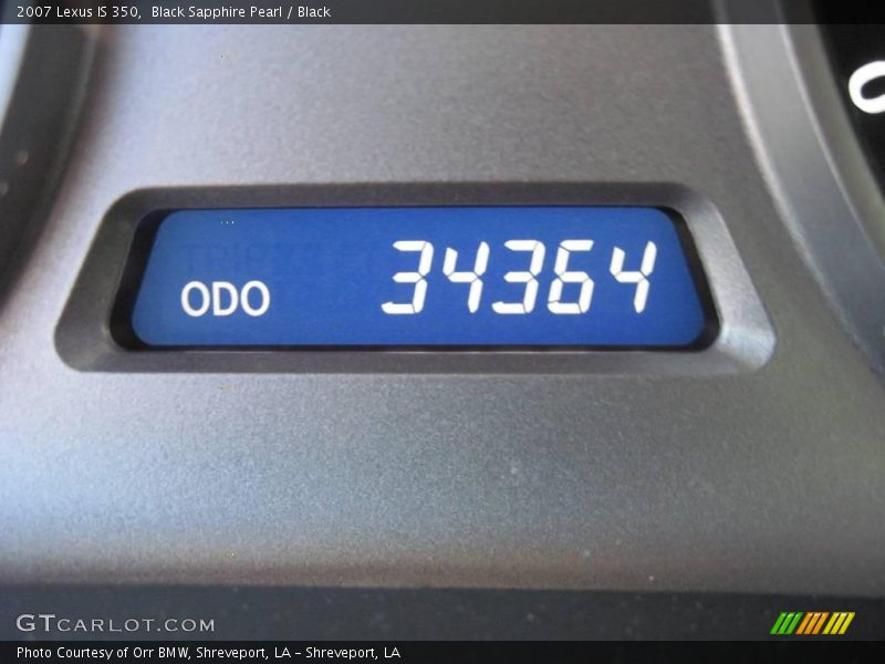 Black Sapphire Pearl / Black 2007 Lexus IS 350