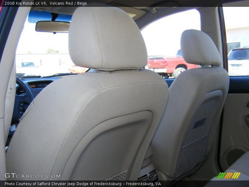 Volcanic Red / Beige 2008 Kia Rondo LX V6