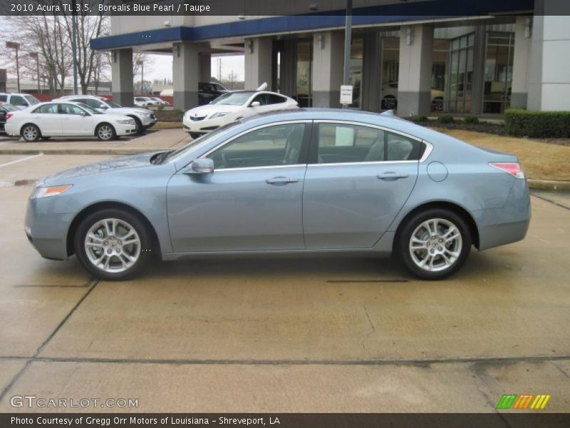 Borealis Blue Pearl / Taupe 2010 Acura TL 3.5