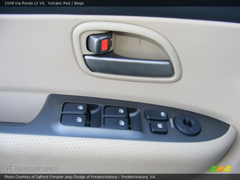 Volcanic Red / Beige 2008 Kia Rondo LX V6