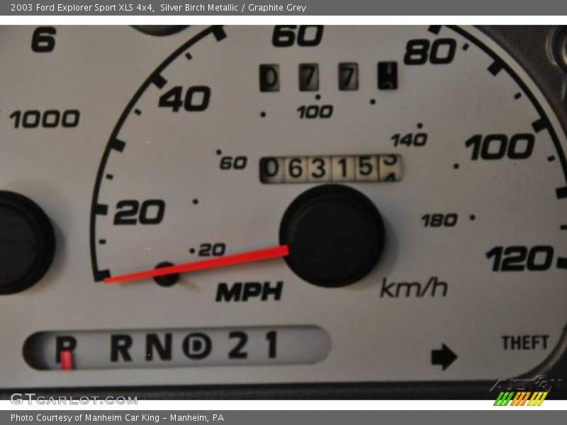 Silver Birch Metallic / Graphite Grey 2003 Ford Explorer Sport XLS 4x4