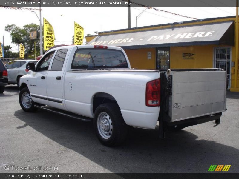 Bright White / Medium Slate Gray 2006 Dodge Ram 2500 ST Quad Cab