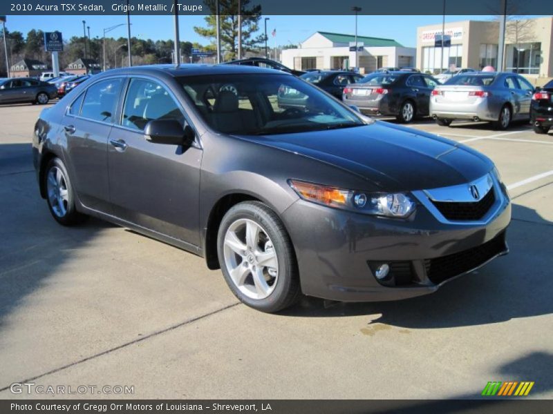 Grigio Metallic / Taupe 2010 Acura TSX Sedan