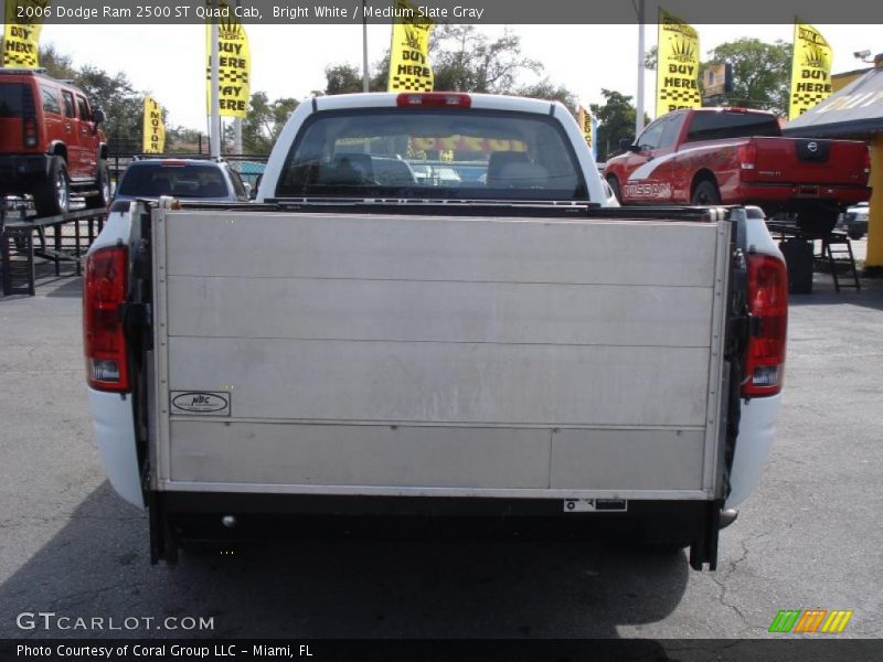 Bright White / Medium Slate Gray 2006 Dodge Ram 2500 ST Quad Cab