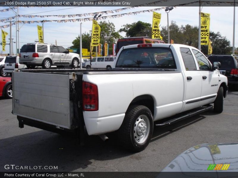 Bright White / Medium Slate Gray 2006 Dodge Ram 2500 ST Quad Cab