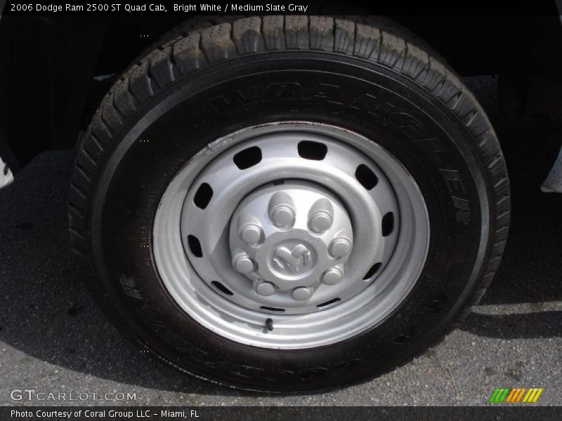 Bright White / Medium Slate Gray 2006 Dodge Ram 2500 ST Quad Cab