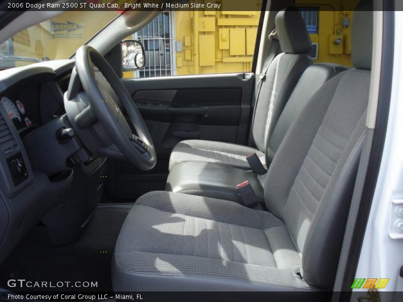 Bright White / Medium Slate Gray 2006 Dodge Ram 2500 ST Quad Cab