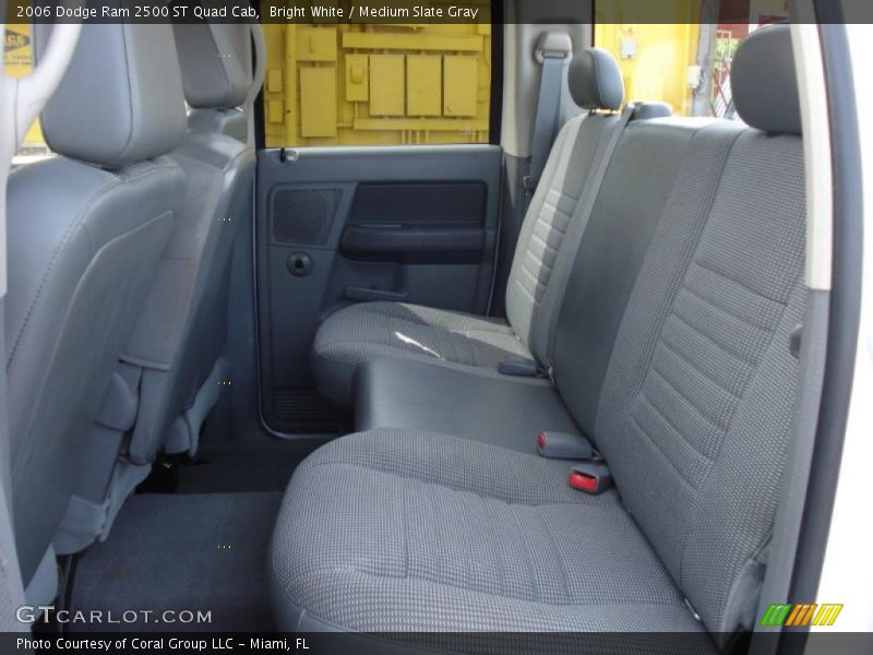 Bright White / Medium Slate Gray 2006 Dodge Ram 2500 ST Quad Cab