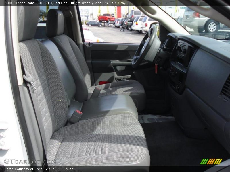 Bright White / Medium Slate Gray 2006 Dodge Ram 2500 ST Quad Cab