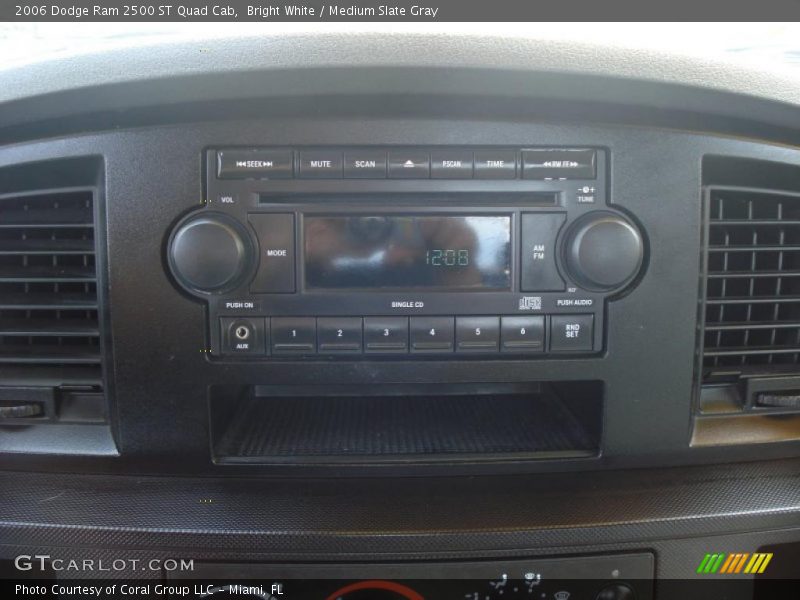 Bright White / Medium Slate Gray 2006 Dodge Ram 2500 ST Quad Cab