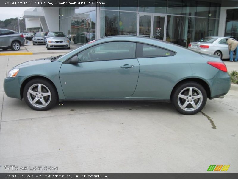 Silver Green Metallic / Ebony 2009 Pontiac G6 GT Coupe