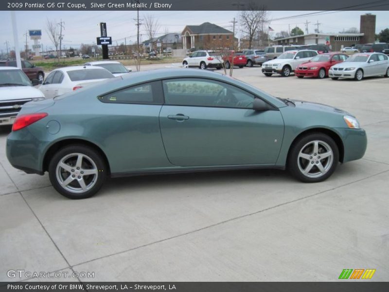 Silver Green Metallic / Ebony 2009 Pontiac G6 GT Coupe