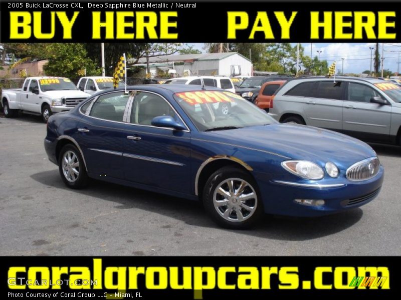 Deep Sapphire Blue Metallic / Neutral 2005 Buick LaCrosse CXL
