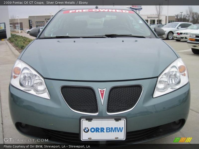 Silver Green Metallic / Ebony 2009 Pontiac G6 GT Coupe