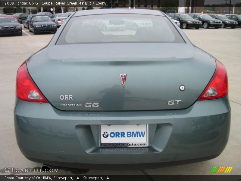 Silver Green Metallic / Ebony 2009 Pontiac G6 GT Coupe