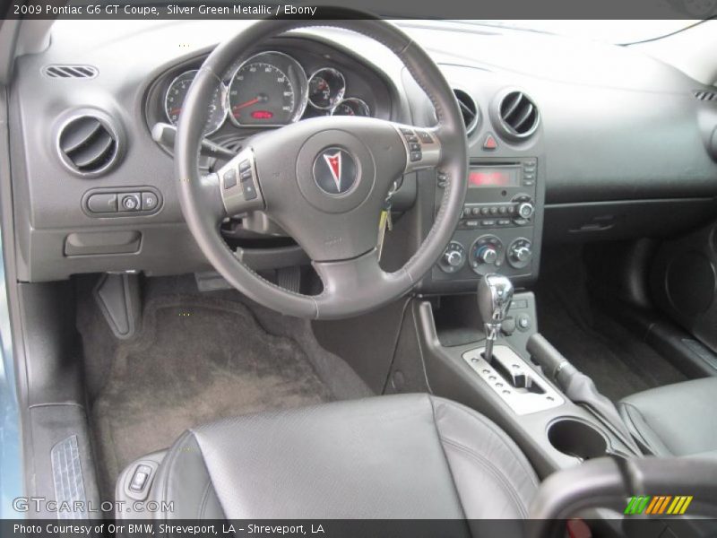 Silver Green Metallic / Ebony 2009 Pontiac G6 GT Coupe