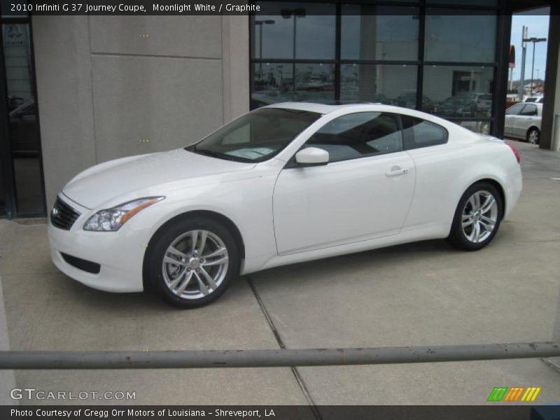 Moonlight White / Graphite 2010 Infiniti G 37 Journey Coupe